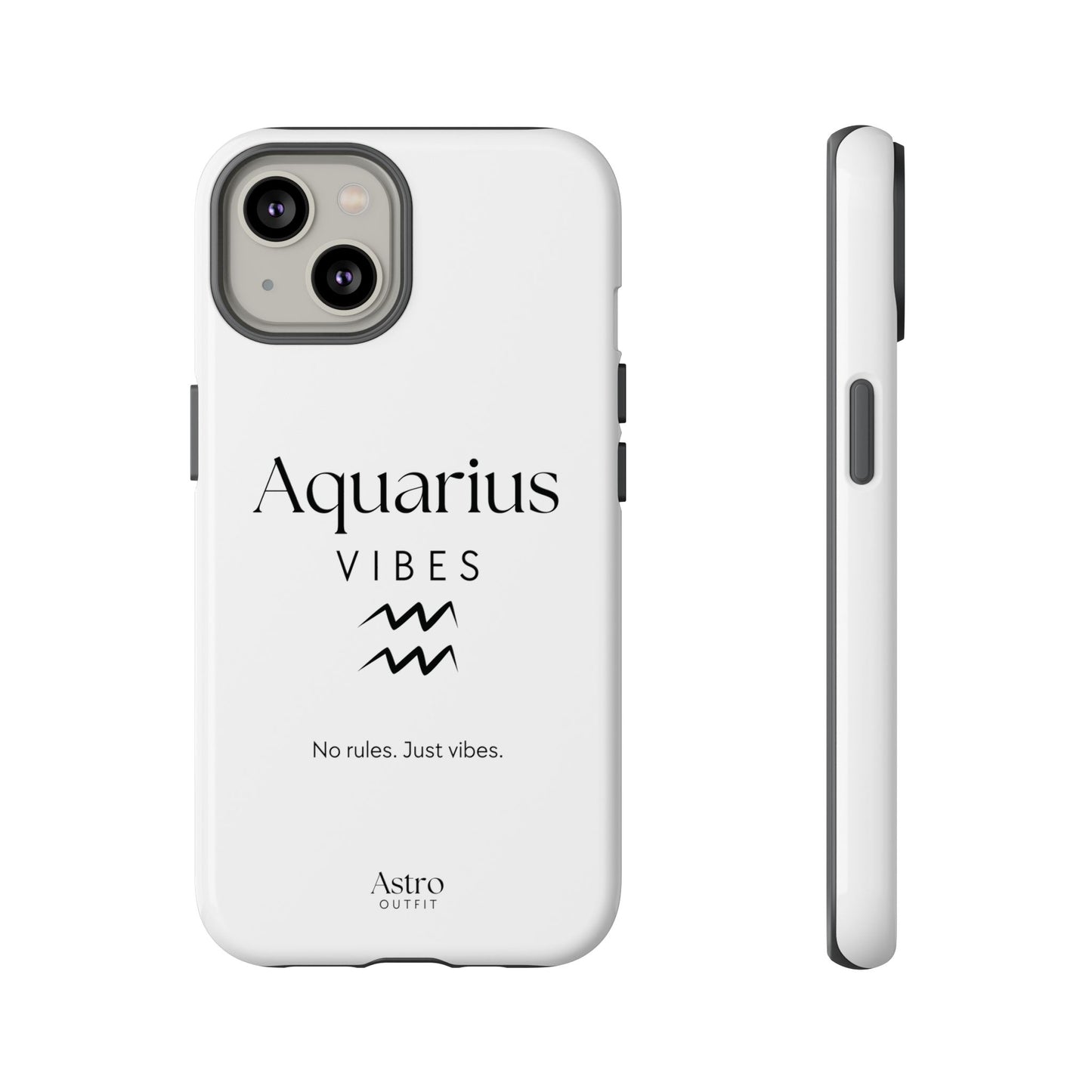 COQUE IPHONE AQUARIUS VIBES & MANTRA (Tout modèle  13 à 17)