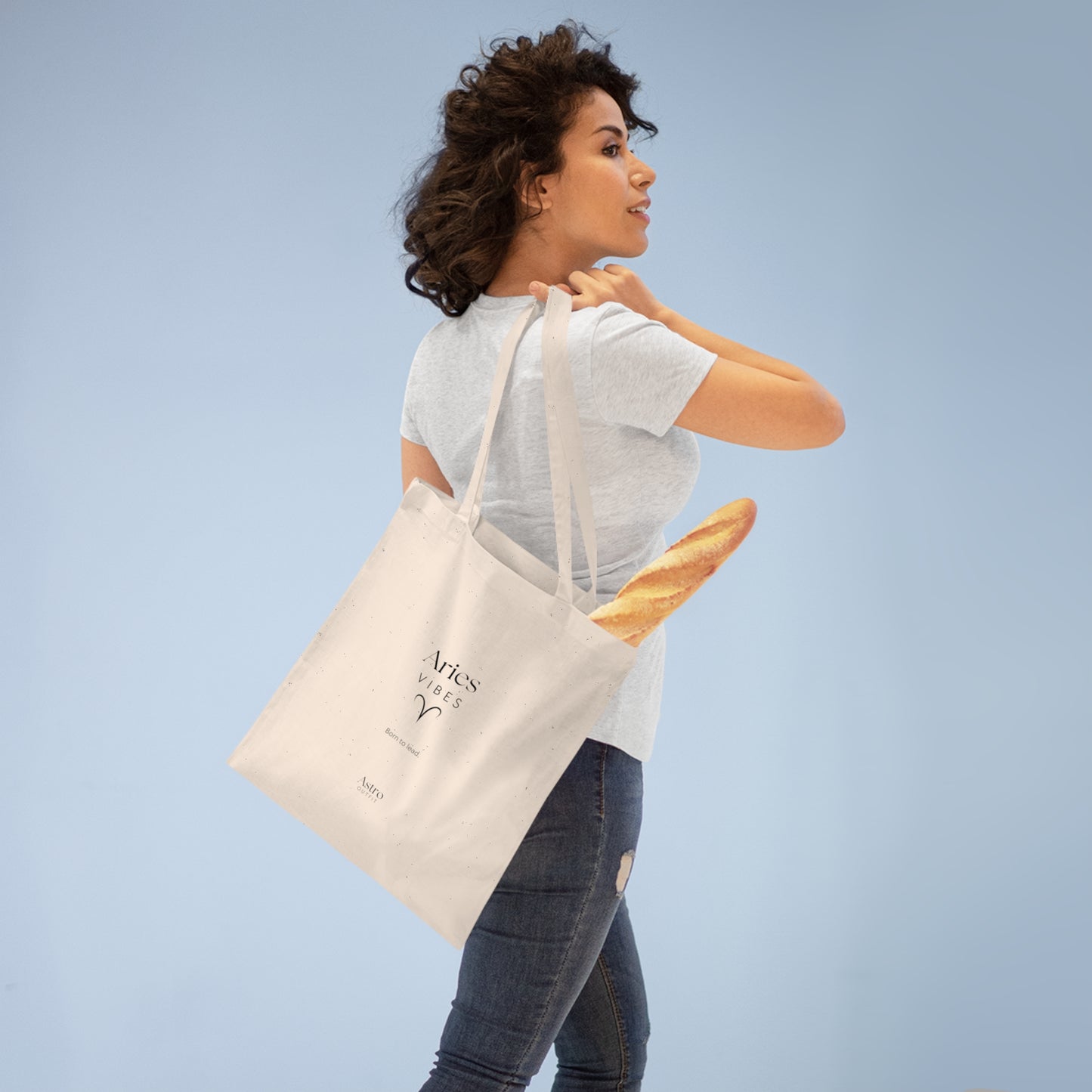 TOTE BAG - ARIES VIBES (100% coton naturel ou blanc)
