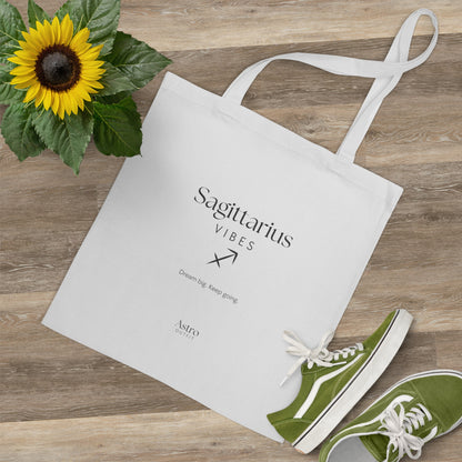 TOTE BAG - SAGGITARIUS VIBES (100% coton naturel ou blanc)