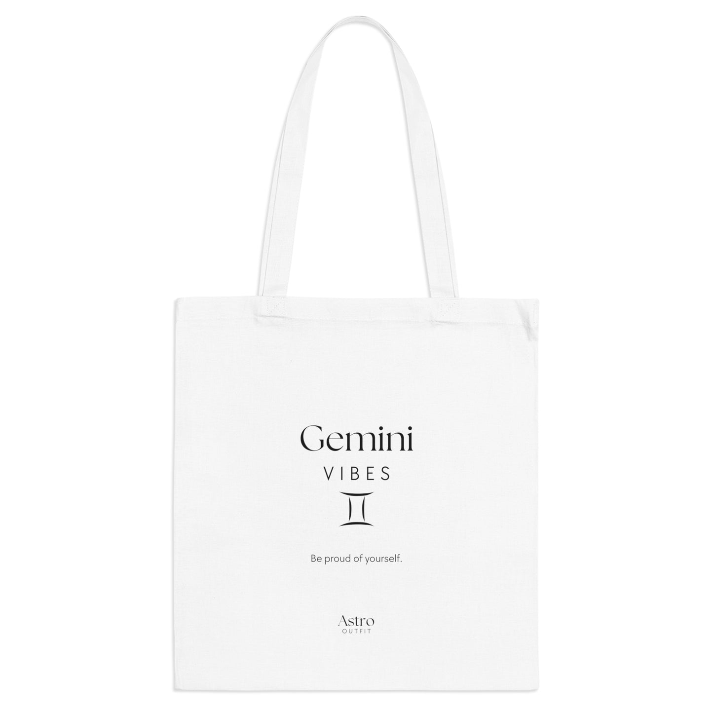 TOTE BAG - GEMINI VIBES (100% coton naturel ou blanc)