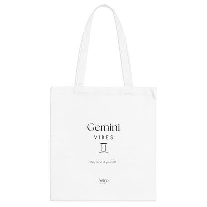 TOTE BAG - GEMINI VIBES (100% coton naturel ou blanc)