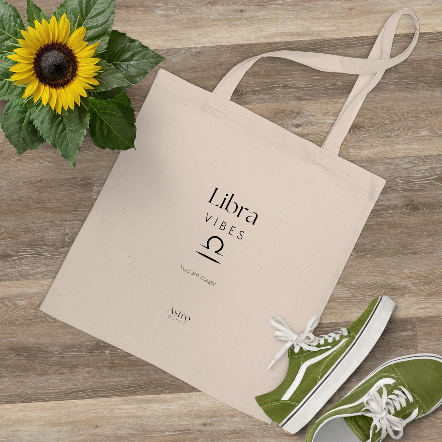 TOTE BAG - LIBRA VIBES (100% coton naturel ou blanc)