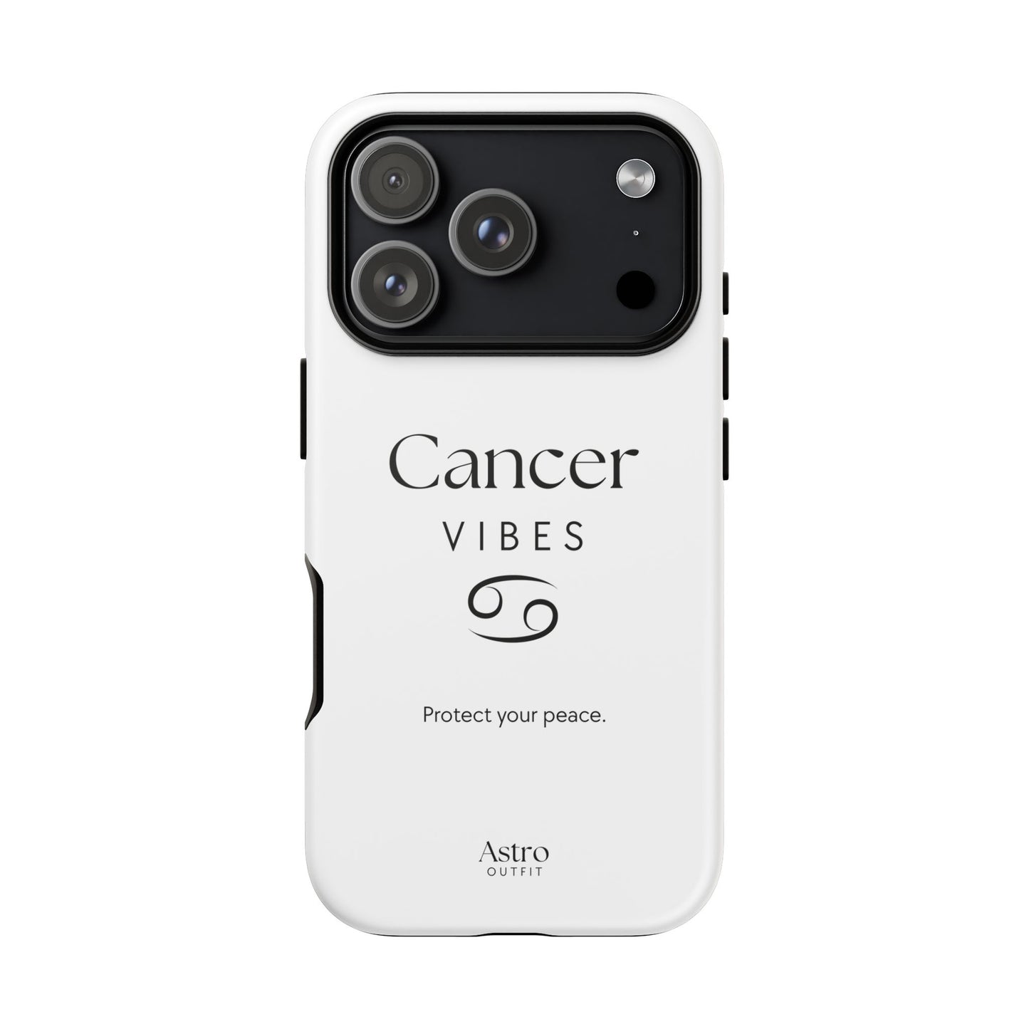COQUE IPHONE CANCER VIBES & MANTRA (Tout modèle 13 à 17)