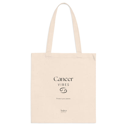 TOTE BAG - CANCER VIBES (100% coton naturel ou blanc)