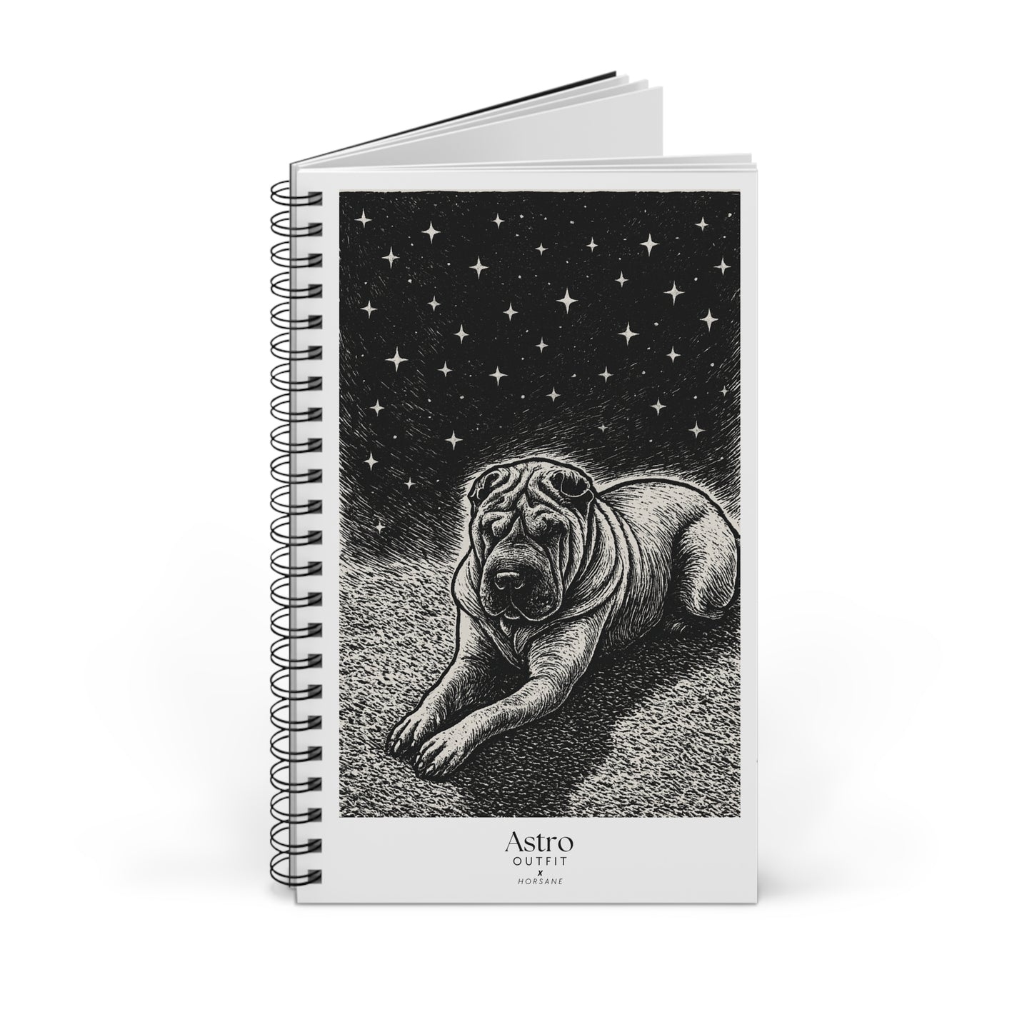 NOTEBOOK SPIRALE ASTRO X HORSANE - 160 PAGES