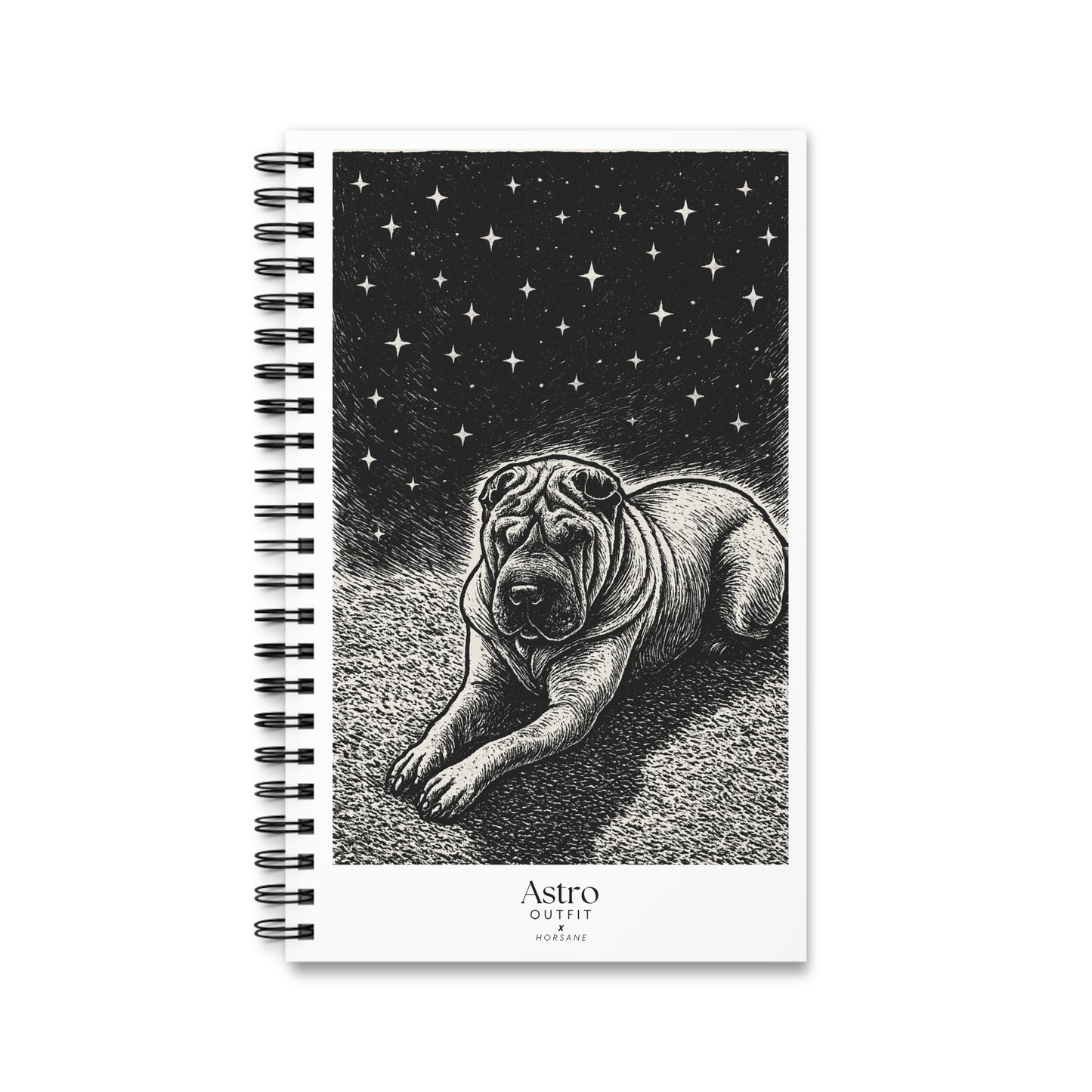 NOTEBOOK SPIRALE ASTRO X HORSANE - 160 PAGES