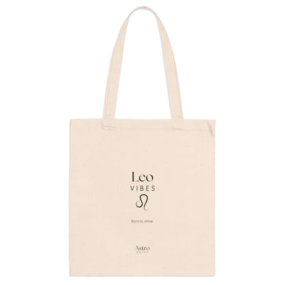 TOTE BAG - LEO VIBES (100% coton naturel ou blanc)