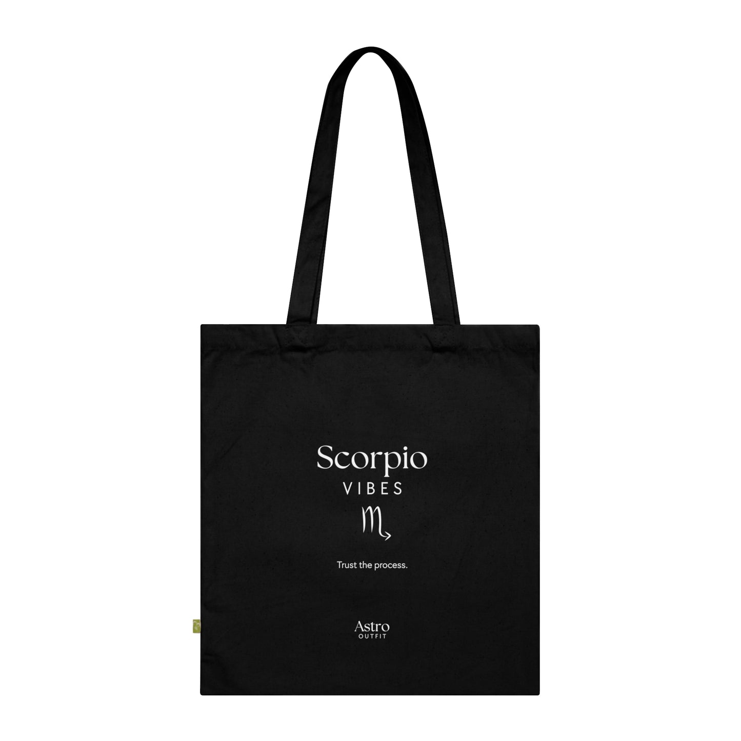 TOTE BAG NOIR 100% COTON BIO ÉCOLOGIQUE 🍃🌍💚 - SCORPIO VIBES