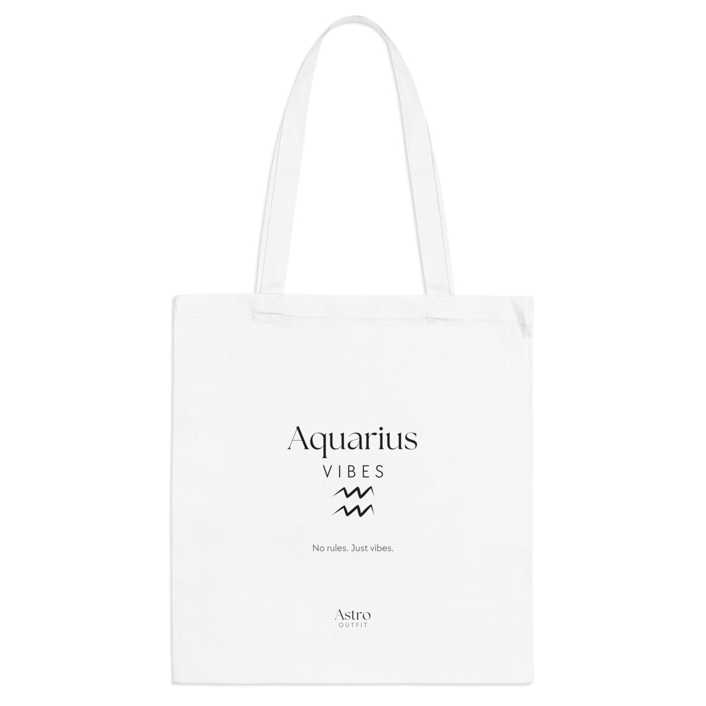 TOTE BAG - AQUARIUS VIBES (100% coton naturel ou blanc)
