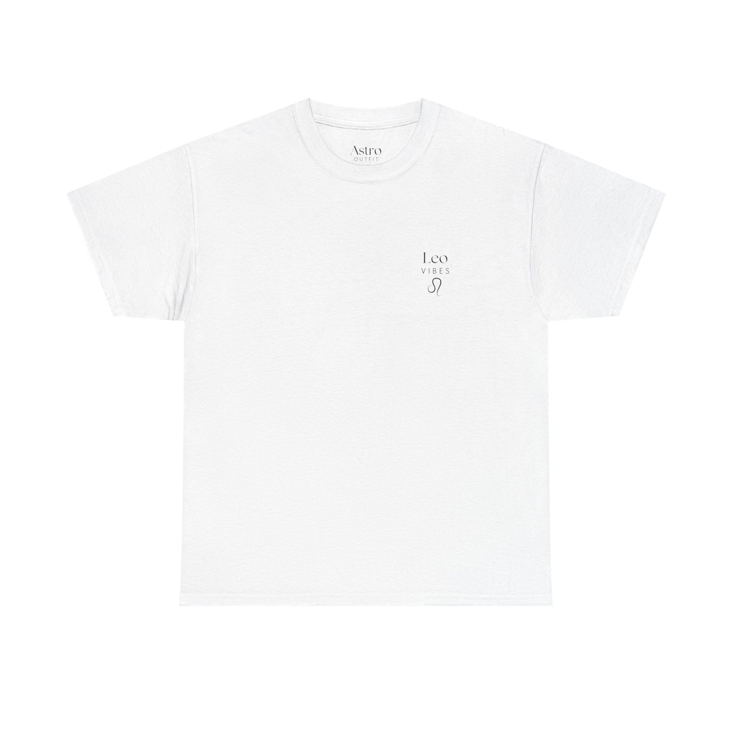 T-SHIRT BLANC LEO VIBES (100% coton et unisexe)