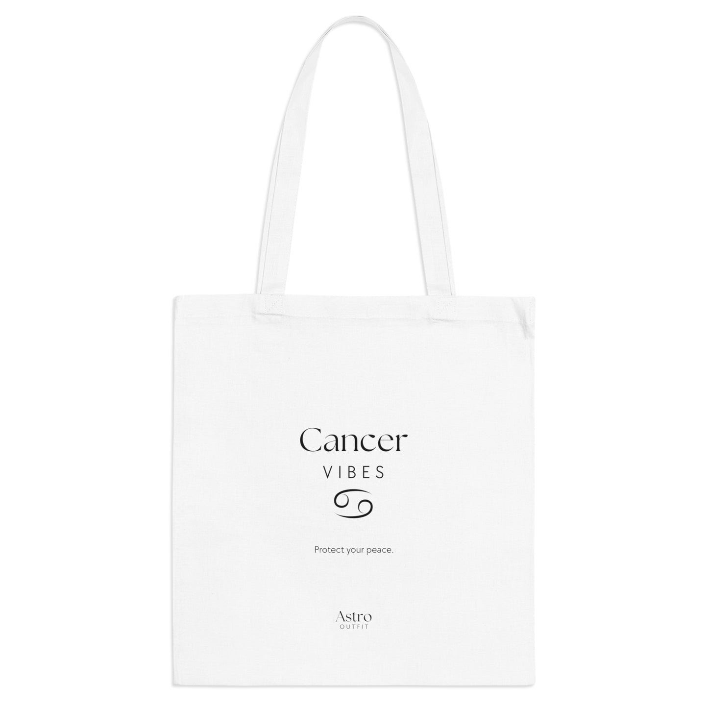 TOTE BAG - CANCER VIBES (100% coton naturel ou blanc)