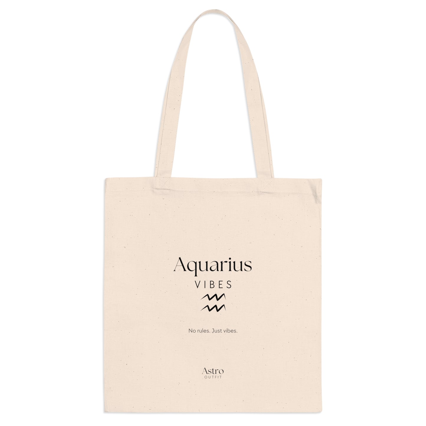 TOTE BAG - AQUARIUS VIBES (100% coton naturel ou blanc)