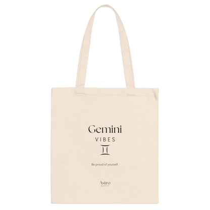 TOTE BAG - GEMINI VIBES (100% coton naturel ou blanc)