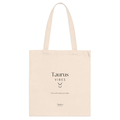 TOTE BAG - TAURUS VIBES (100% coton naturel ou blanc)