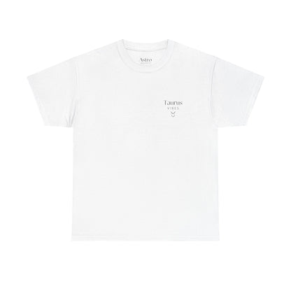 T-SHIRT BLANC TAURUS VIBES (100% coton et unisexe)