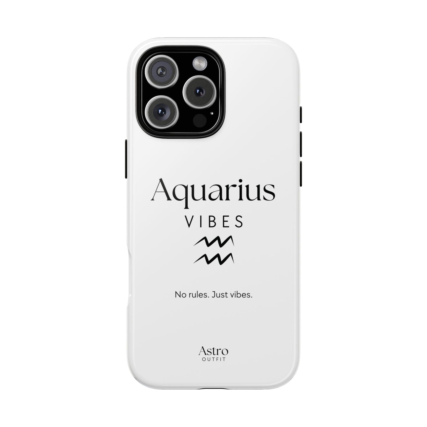 COQUE IPHONE AQUARIUS VIBES & MANTRA (Tout modèle  13 à 17)