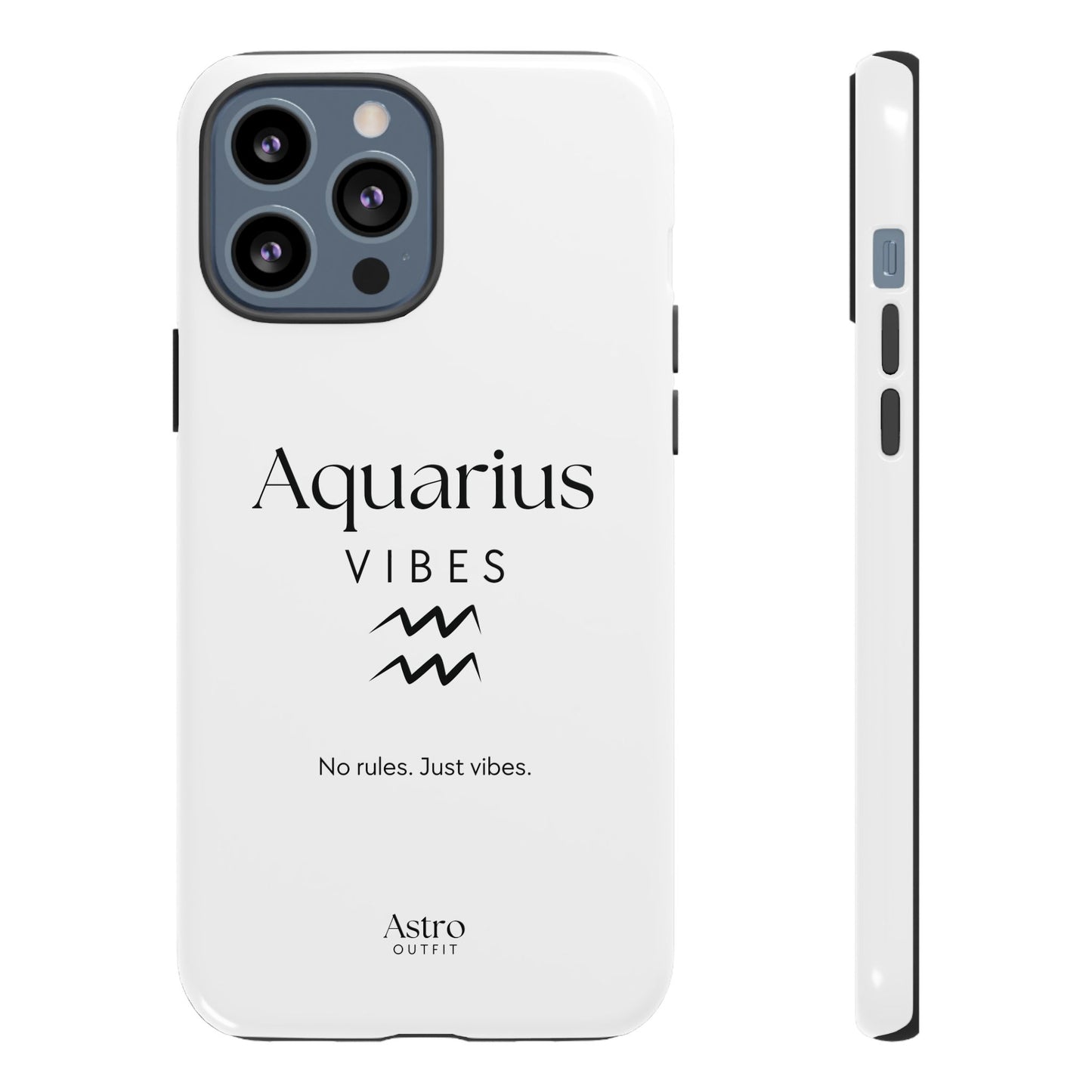 COQUE IPHONE AQUARIUS VIBES & MANTRA (Tout modèle  13 à 17)