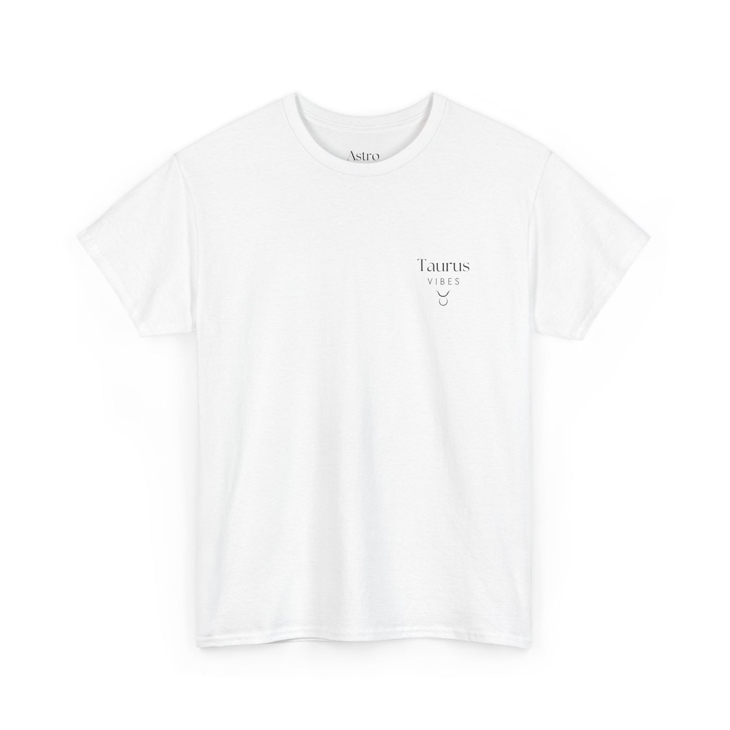 T-SHIRT BLANC TAURUS VIBES (100% coton et unisexe)