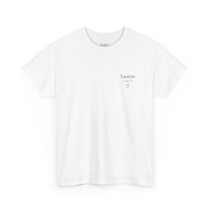T-SHIRT BLANC TAURUS VIBES (100% coton et unisexe)