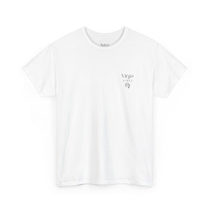 T-SHIRT BLANC VIRGO VIBES (100% coton et unisexe)