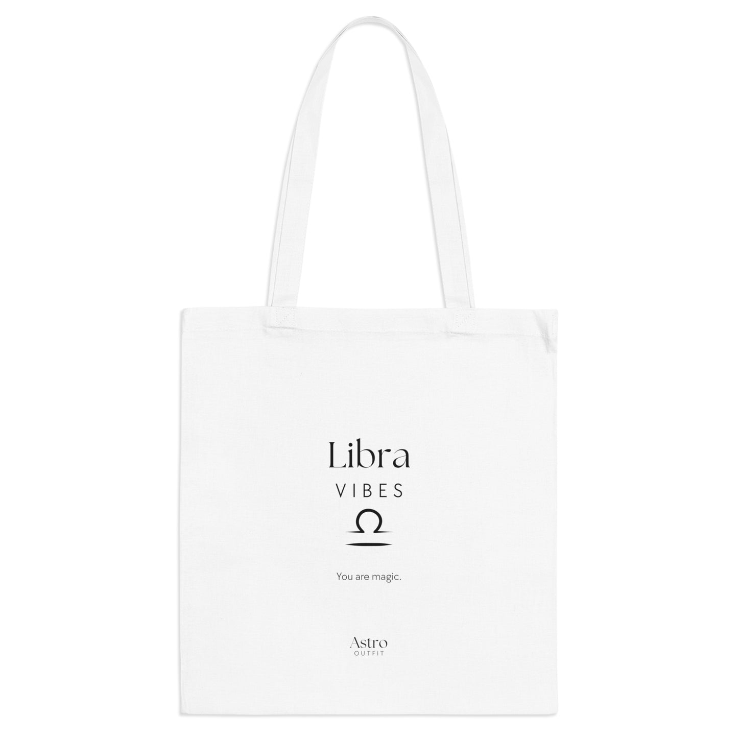 TOTE BAG - LIBRA VIBES (100% coton naturel ou blanc)
