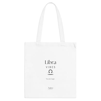 TOTE BAG - LIBRA VIBES (100% coton naturel ou blanc)