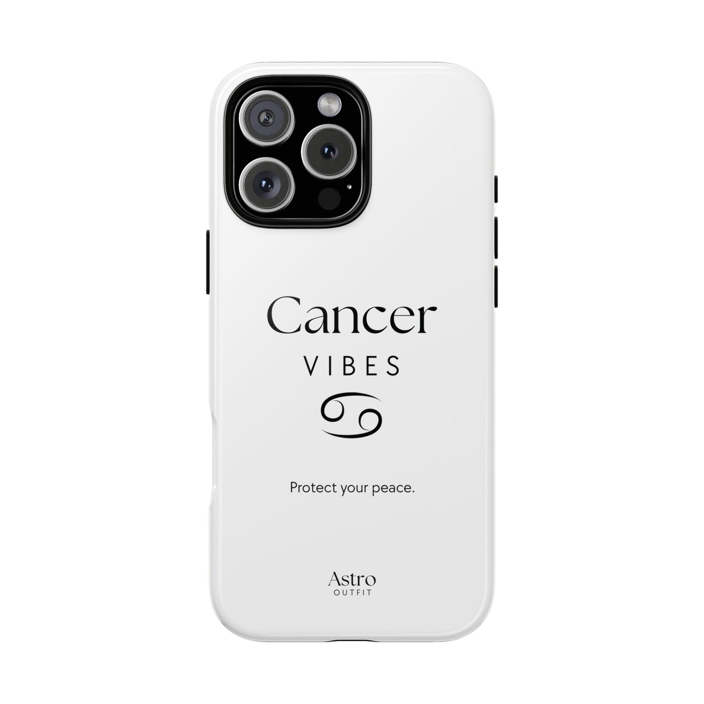 COQUE IPHONE CANCER VIBES & MANTRA (Tout modèle 13 à 17)