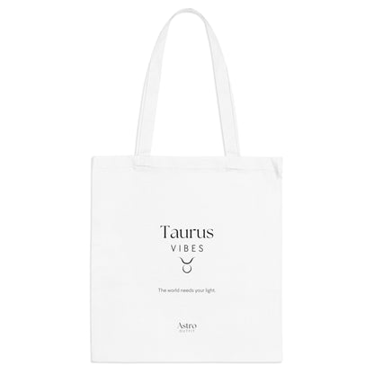 TOTE BAG - TAURUS VIBES (100% coton naturel ou blanc)