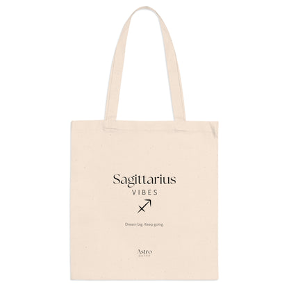 TOTE BAG - SAGGITARIUS VIBES (100% coton naturel ou blanc)