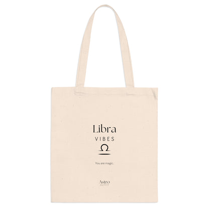 TOTE BAG - LIBRA VIBES (100% coton naturel ou blanc)